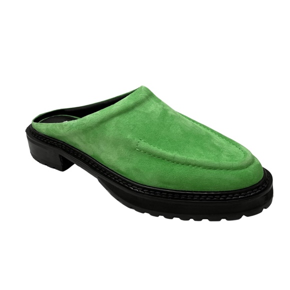 Suede Loafers in Apple Green - size 38 - Picture 2 of 3